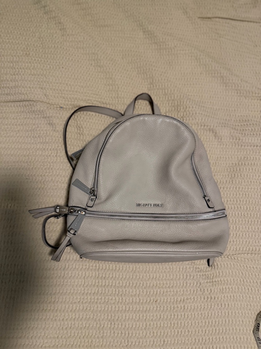 Michael Kors Rhea Pebbled Leather Backpack - Picture 3 of 14